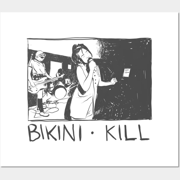 Bikini Kill | 90s Band  | T-shirt Wall Art by TrashPandaHut